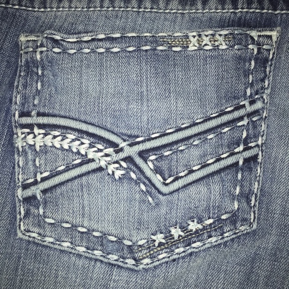 BKE Payton Blue Wash Bootcut Distressed 30x31 1/2 - Picture 8 of 8